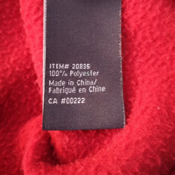 Nevada Men's 1/4 Zip Red Fleece Pullover - Picture 6 of 9